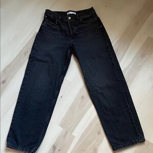 Zara relaxed fit  black denim jeans